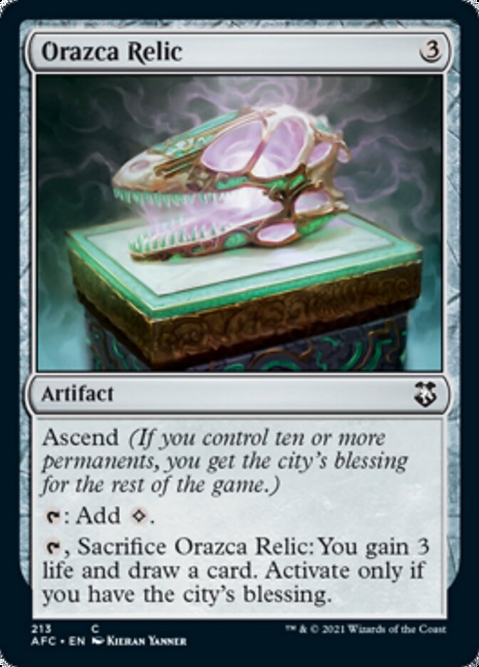 Orazca Relic [Dungeons & Dragons: Adventures in the Forgotten Realms Commander] | Chromatic Games