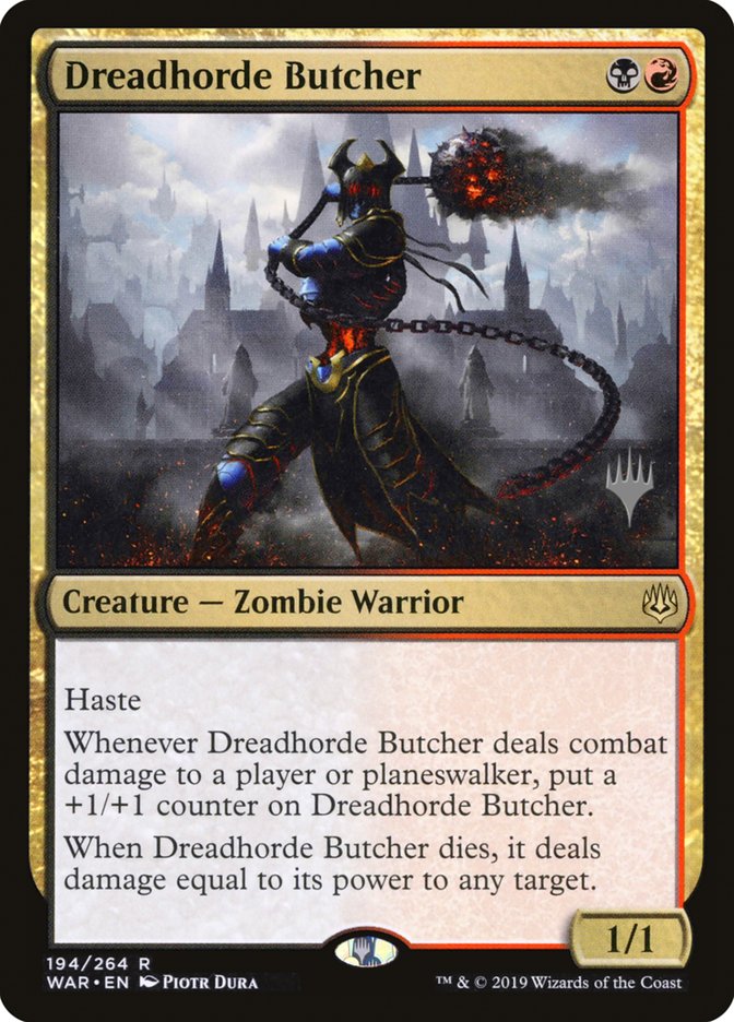 Dreadhorde Butcher (Promo Pack) [War of the Spark Promos] | Chromatic Games