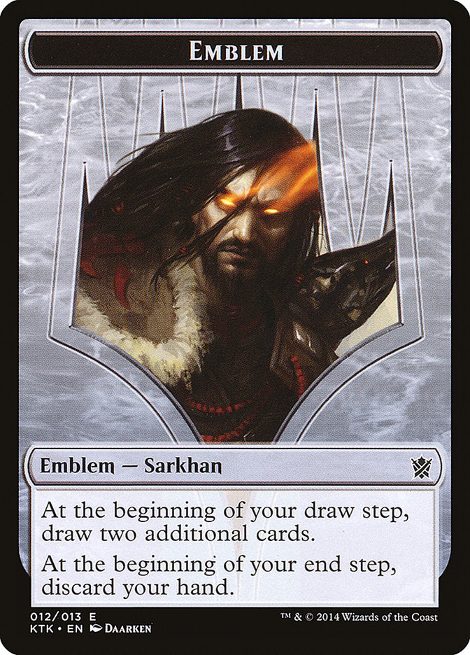 Sarkhan, the Dragonspeaker Emblem [Khans of Tarkir Tokens] | Chromatic Games