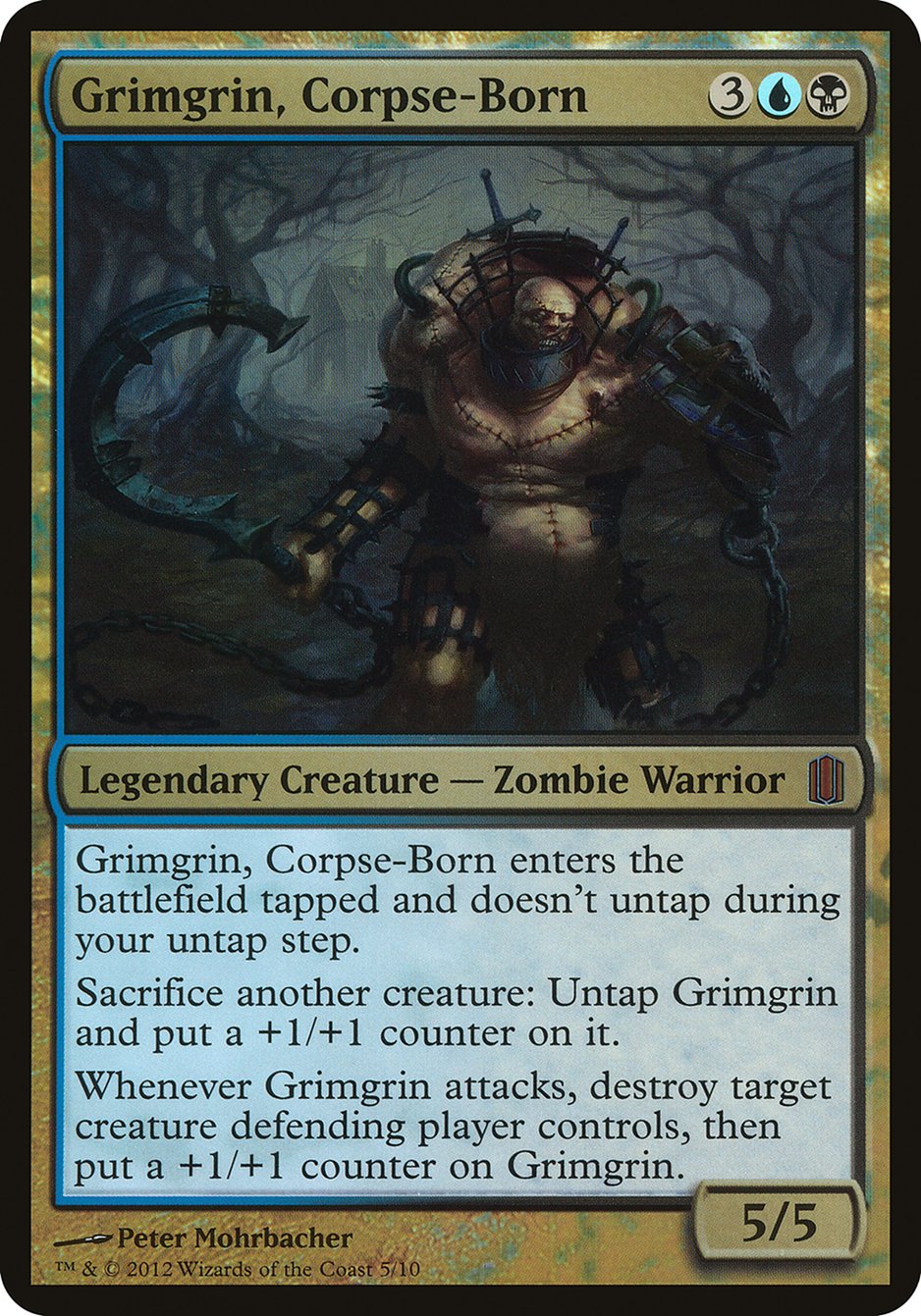 Grimgrin, Corpse-Born (Oversized) [Commander's Arsenal Oversized] | Chromatic Games