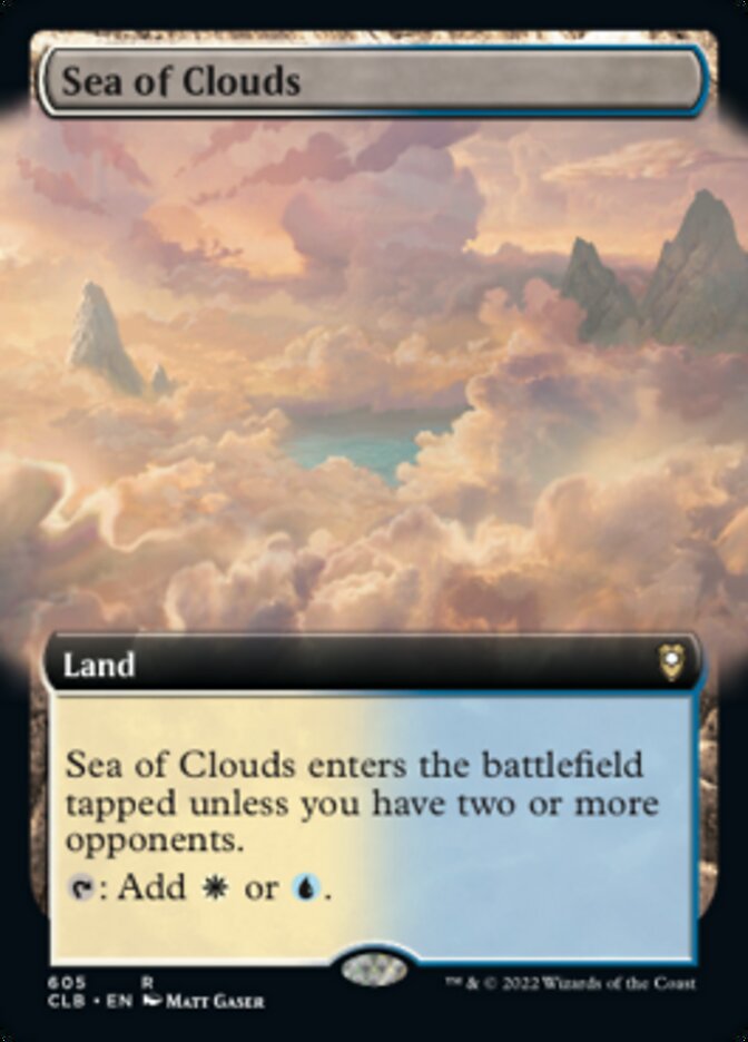 Sea of Clouds (Extended Art) [Commander Legends: Battle for Baldur's Gate] | Chromatic Games