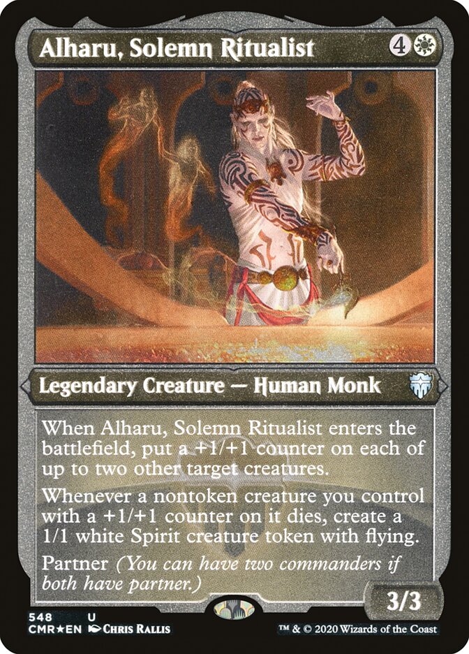 Alharu, Solemn Ritualist (Etched) [Commander Legends] | Chromatic Games