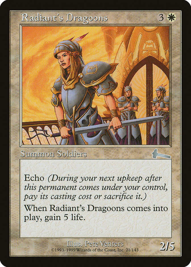 Radiant's Dragoons [Urza's Legacy] | Chromatic Games