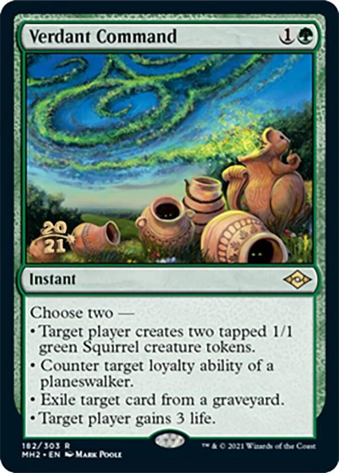 Verdant Command [Modern Horizons 2 Prerelease Promos] | Chromatic Games