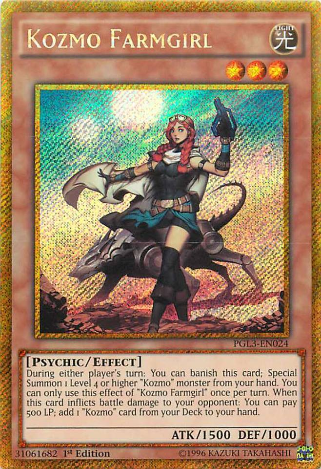 Kozmo Farmgirl [PGL3-EN024] Gold Secret Rare | Chromatic Games