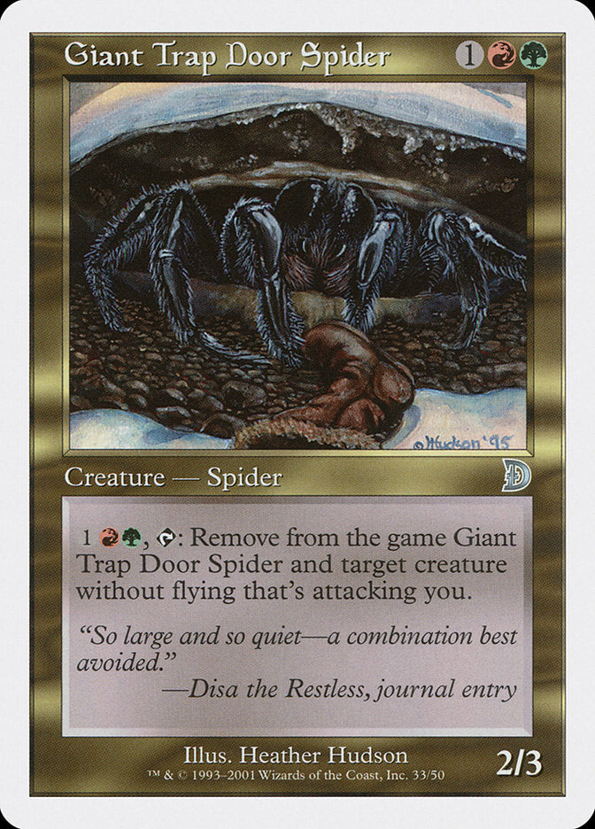 Giant Trap Door Spider [Deckmasters] | Chromatic Games