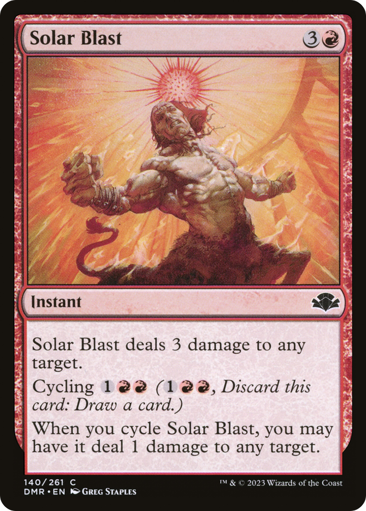 Solar Blast [Dominaria Remastered] | Chromatic Games