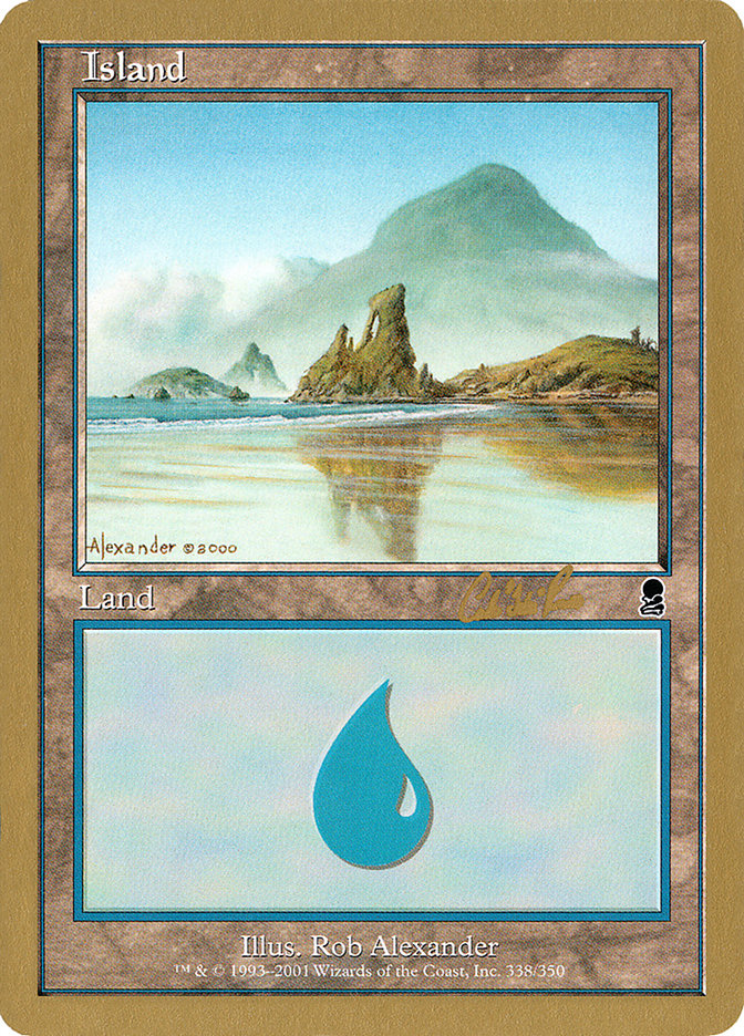 Island (cr338) (Carlos Romao) [World Championship Decks 2002] | Chromatic Games