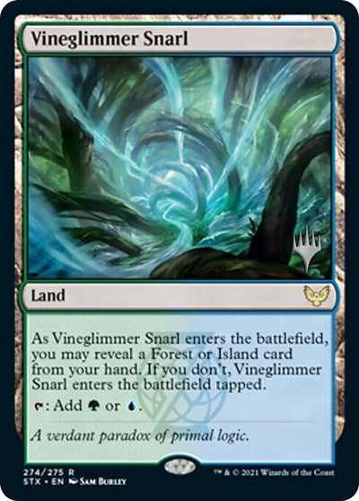 Vineglimmer Snarl (Promo Pack) [Strixhaven: School of Mages Promos] | Chromatic Games