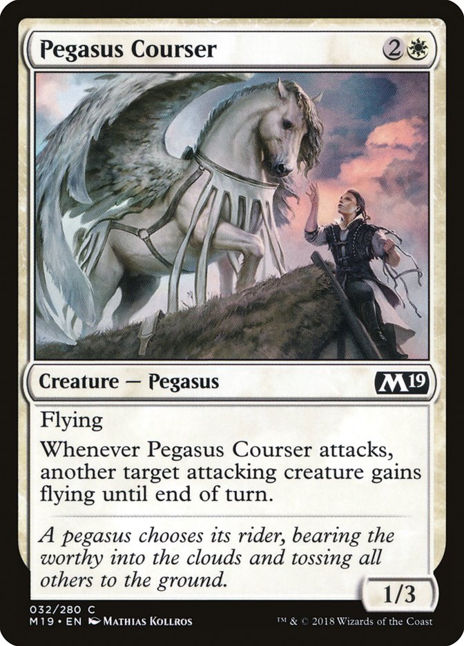 Pegasus Courser [Core Set 2019] | Chromatic Games