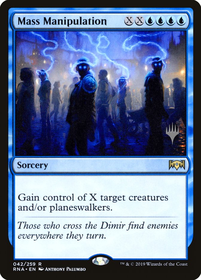 Mass Manipulation (Promo Pack) [Ravnica Allegiance Promos] | Chromatic Games