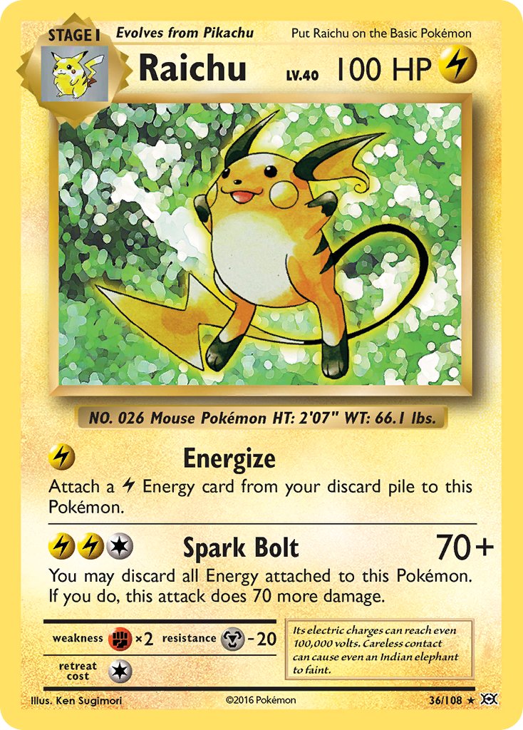 Raichu (XY Evolutions) [Theme Deck Exclusives] | Chromatic Games