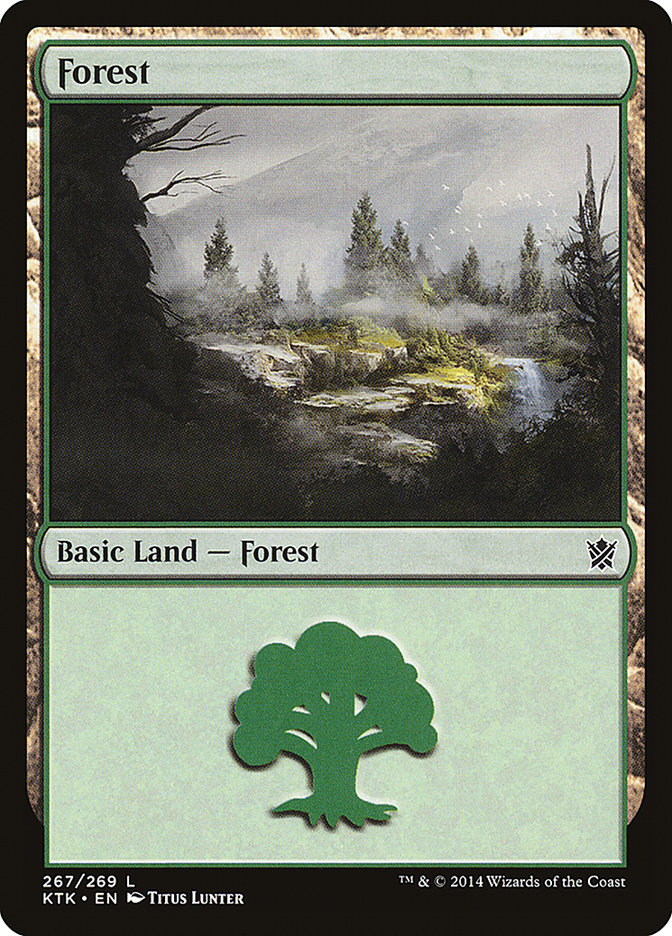 Forest (267) [Khans of Tarkir] | Chromatic Games