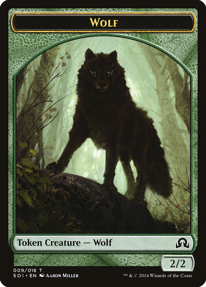 Wolf Token [Shadows over Innistrad Tokens] | Chromatic Games