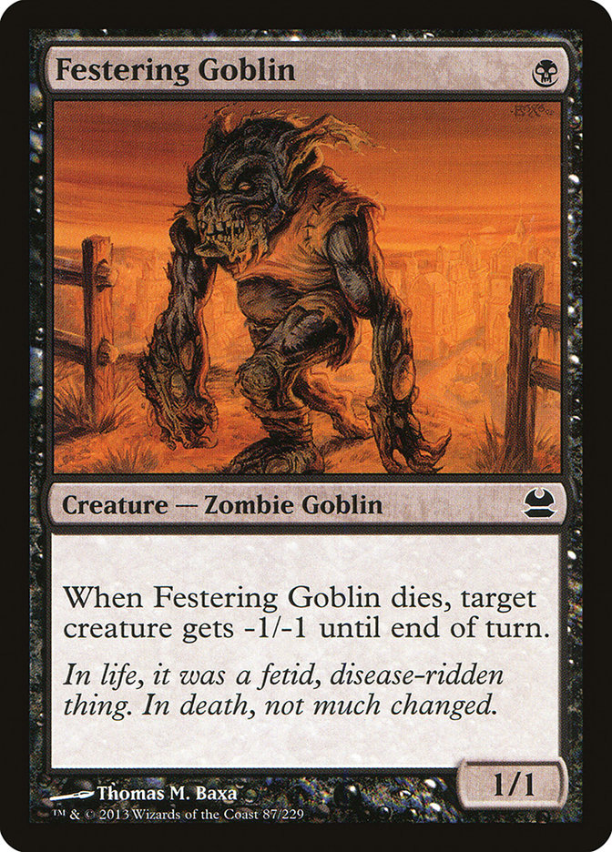 Festering Goblin [Modern Masters] | Chromatic Games