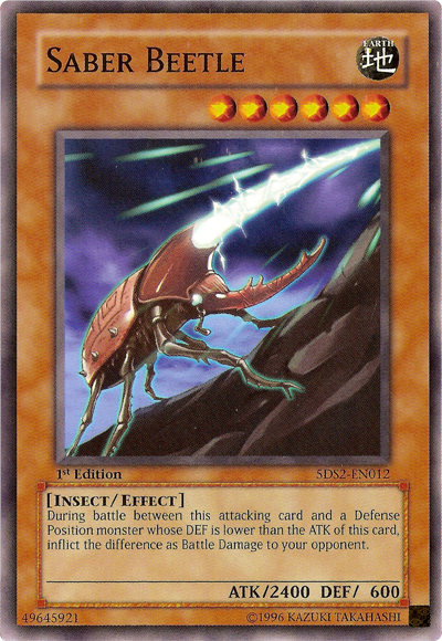Saber Beetle [5DS2-EN012] Common | Chromatic Games