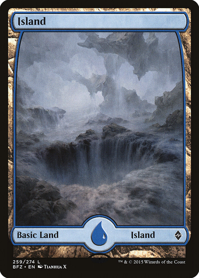 Island (259) (Full Art) [Battle for Zendikar] | Chromatic Games