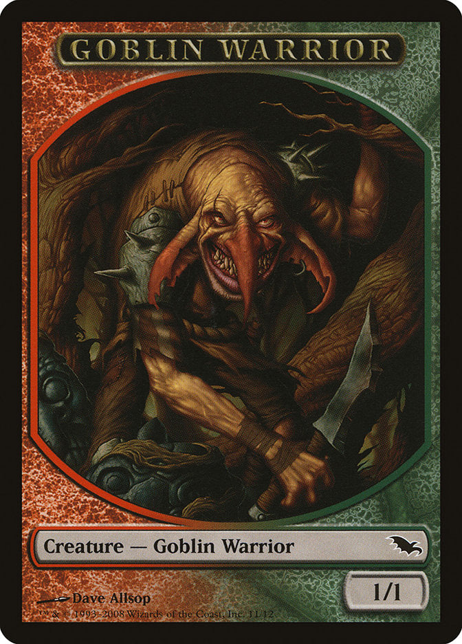 Goblin Warrior Token [Shadowmoor Tokens] | Chromatic Games