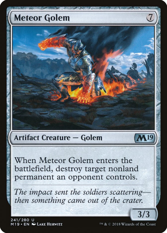 Meteor Golem [Core Set 2019] | Chromatic Games