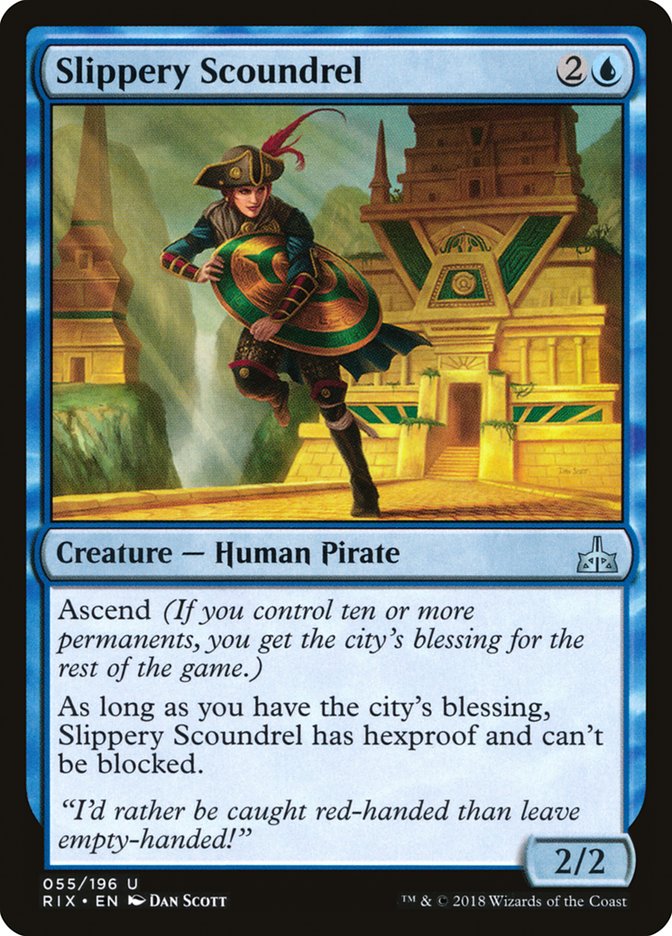 Slippery Scoundrel [Rivals of Ixalan] | Chromatic Games