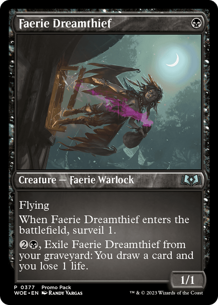 Faerie Dreamthief (Promo Pack) [Wilds of Eldraine Promos] | Chromatic Games