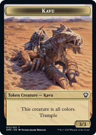 Kavu // Angel Double-Sided Token [Dominaria United Commander Tokens] | Chromatic Games