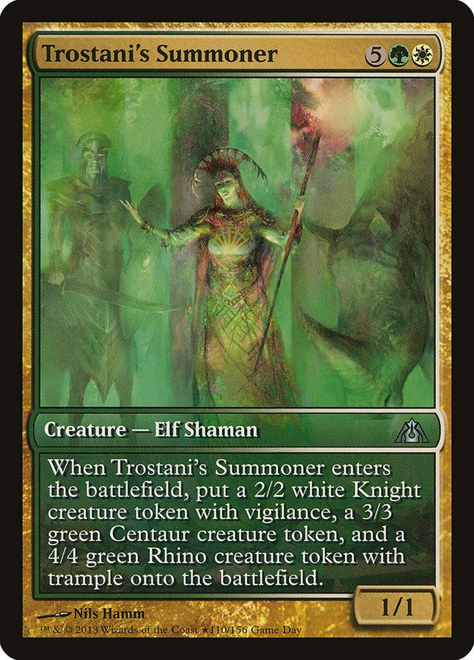 Trostani's Summoner (Game Day) [Dragon's Maze Promos] | Chromatic Games