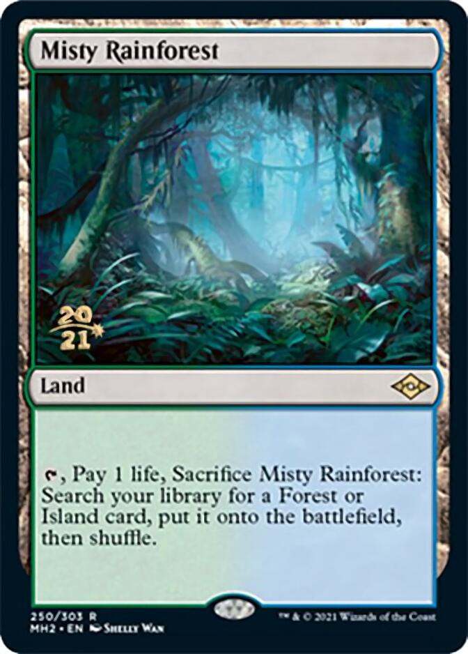 Misty Rainforest [Modern Horizons 2 Prerelease Promos] | Chromatic Games