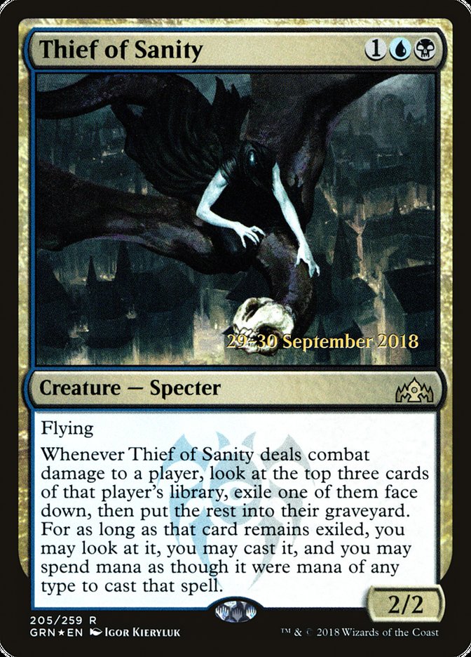 Thief of Sanity [Guilds of Ravnica Prerelease Promos] | Chromatic Games