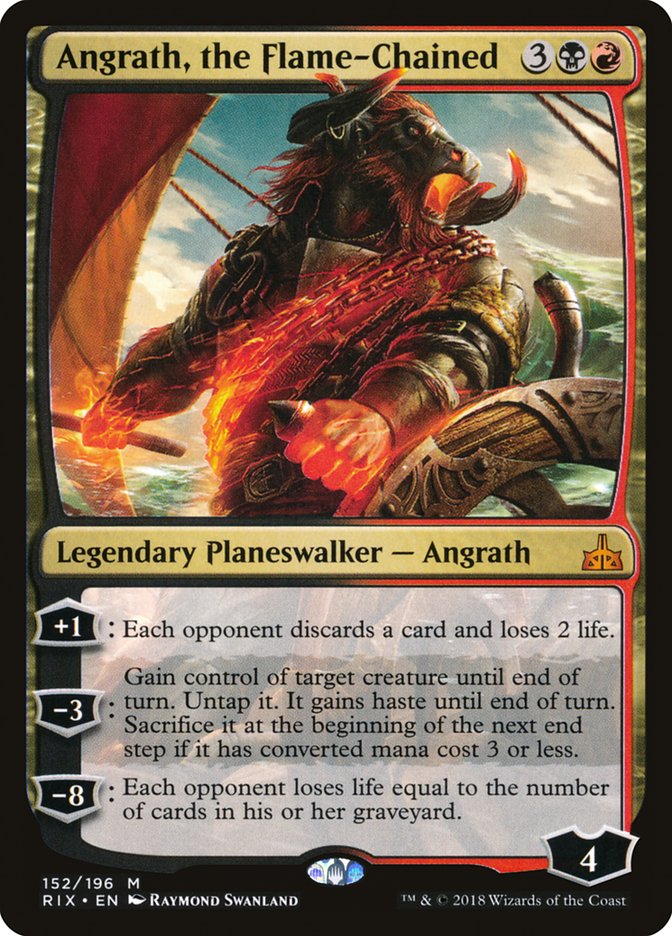 Angrath, the Flame-Chained [Rivals of Ixalan] | Chromatic Games