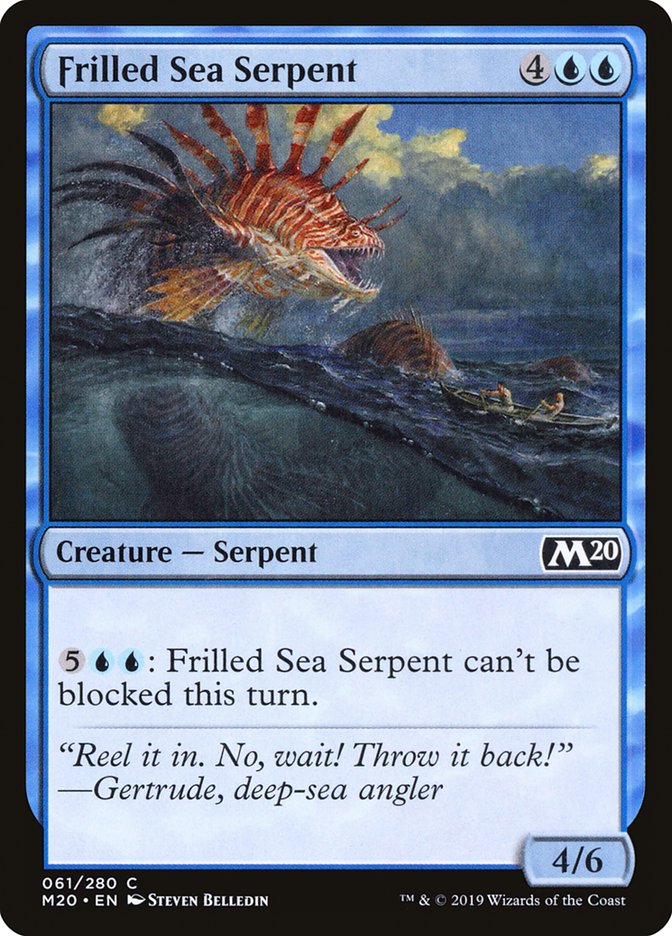 Frilled Sea Serpent [Core Set 2020] | Chromatic Games