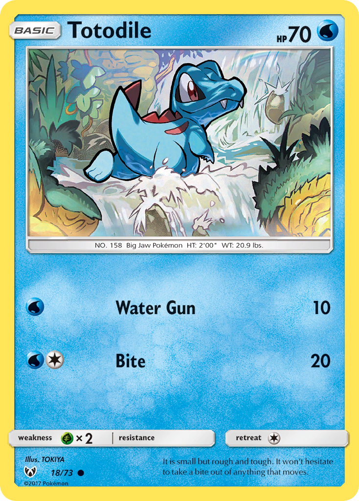 Totodile (18/73) [Sun & Moon: Shining Legends] | Chromatic Games