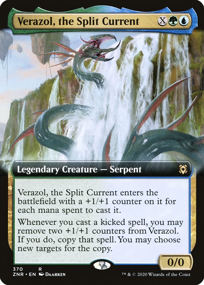 Verazol, the Split Current (Extended Art) [Zendikar Rising] | Chromatic Games