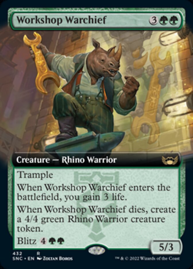 Workshop Warchief (Extended Art) [Streets of New Capenna] | Chromatic Games