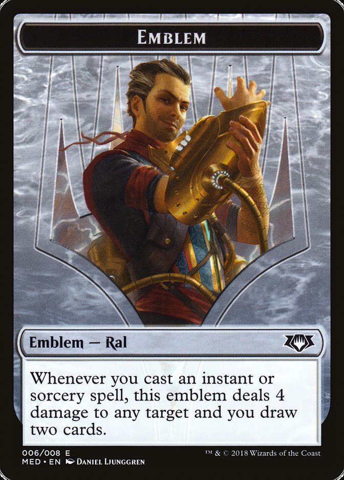 Ral, Izzet Viceroy Emblem [Mythic Edition Tokens] | Chromatic Games