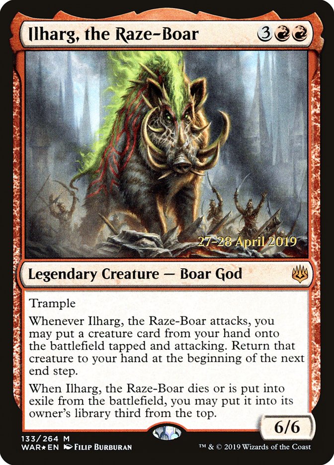 Ilharg, the Raze-Boar [War of the Spark Prerelease Promos] | Chromatic Games