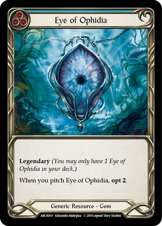 Eye of Ophidia [ARC000-F] (Arcane Rising)  1st Edition Cold Foil | Chromatic Games