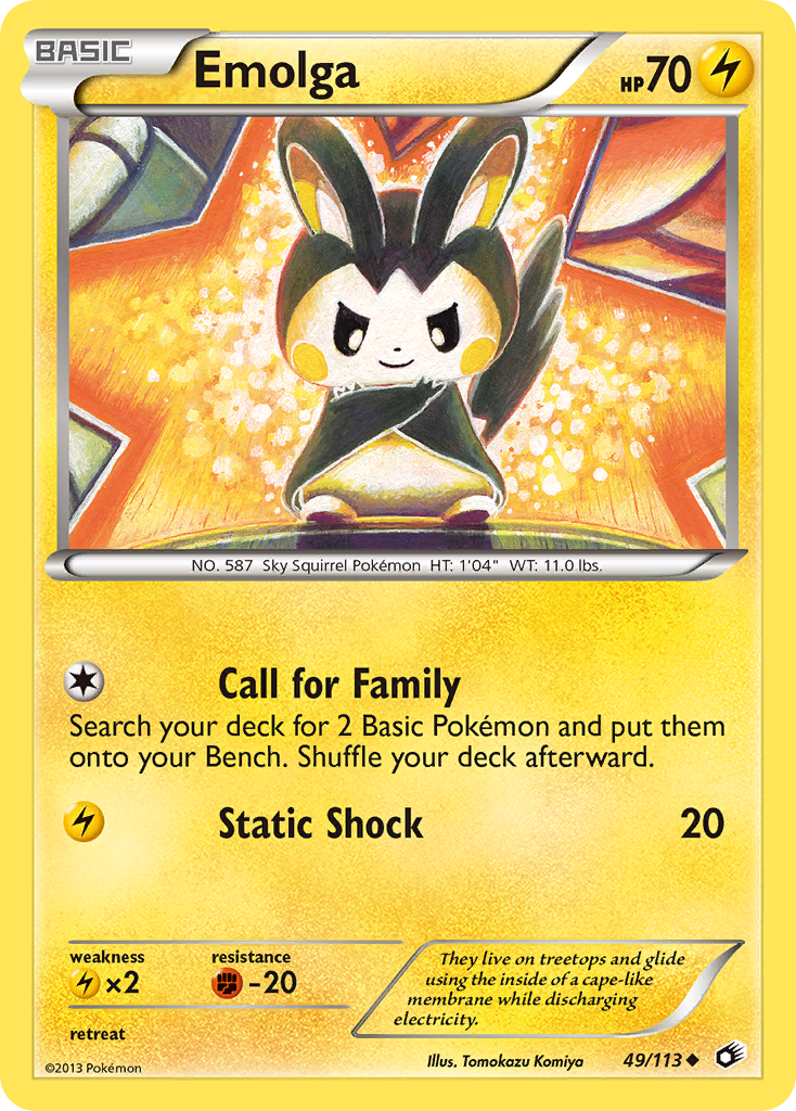 Emolga (49/113) [Black & White: Legendary Treasures] | Chromatic Games