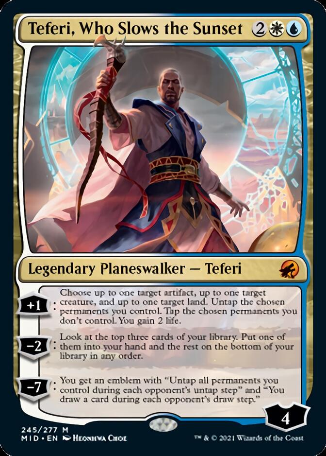 Teferi, Who Slows the Sunset [Innistrad: Midnight Hunt] | Chromatic Games