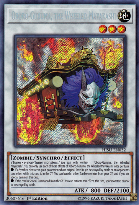 Oboro-Guruma, the Wheeled Mayakashi [HISU-EN032] Secret Rare | Chromatic Games