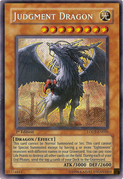 Judgment Dragon [LODT-EN026] Secret Rare | Chromatic Games