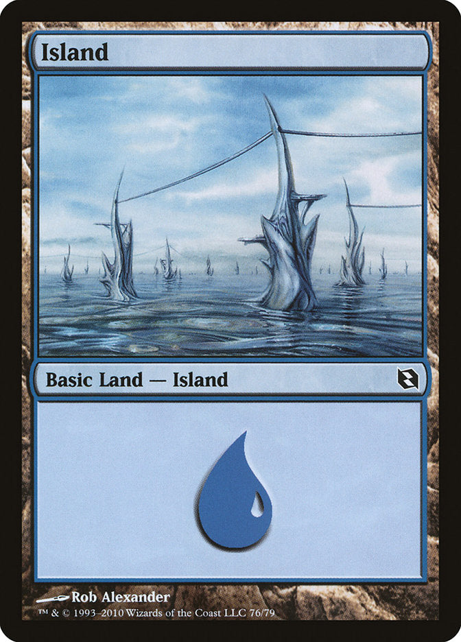 Island (76) [Duel Decks: Elspeth vs. Tezzeret] | Chromatic Games