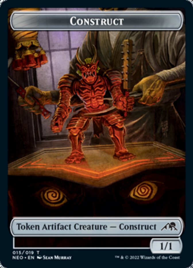 Construct (015) // Blood (017) Double-Sided Token [Challenger Decks 2022 Tokens] | Chromatic Games