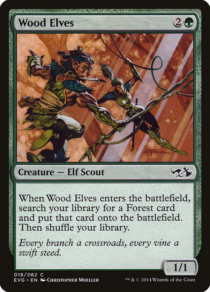 Wood Elves (Elves vs. Goblins) [Duel Decks Anthology] | Chromatic Games