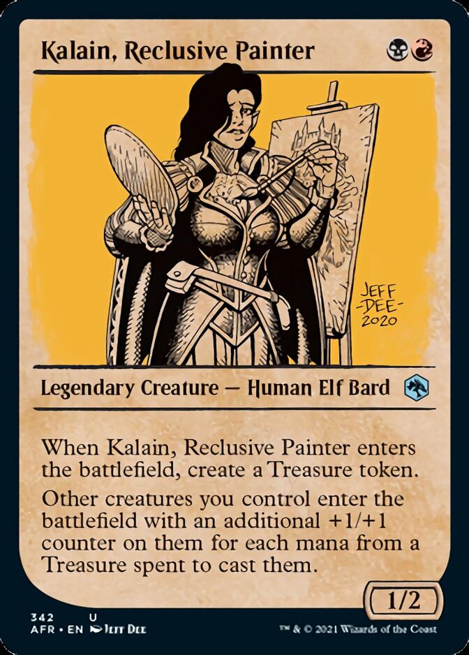 Kalain, Reclusive Painter (Showcase) [Dungeons & Dragons: Adventures in the Forgotten Realms] | Chromatic Games