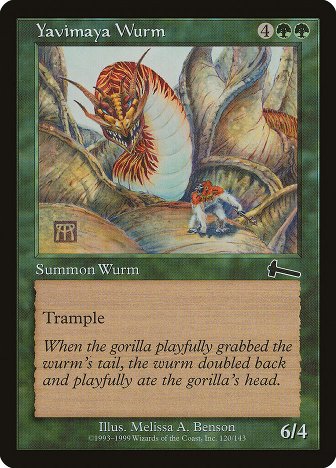 Yavimaya Wurm [Urza's Legacy] | Chromatic Games