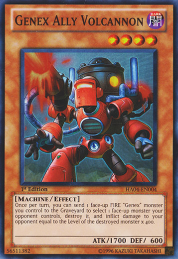 Genex Ally Volcannon [HA04-EN004] Super Rare | Chromatic Games