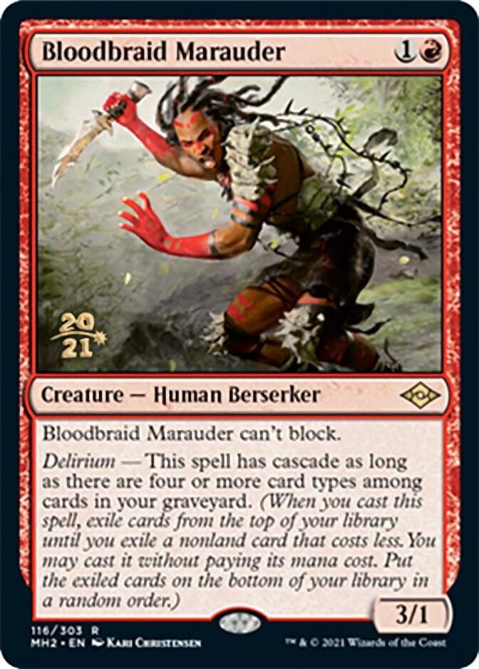 Bloodbraid Marauder [Modern Horizons 2 Prerelease Promos] | Chromatic Games