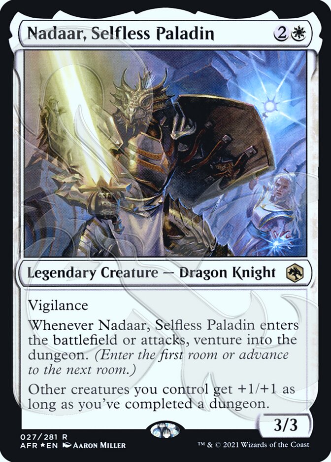 Nadaar, Selfless Paladin (Ampersand Promo) [Dungeons & Dragons: Adventures in the Forgotten Realms Promos] | Chromatic Games