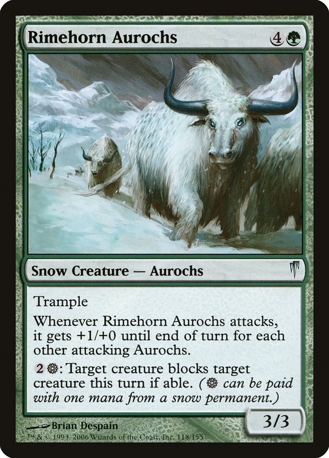 Rimehorn Aurochs [Coldsnap] | Chromatic Games